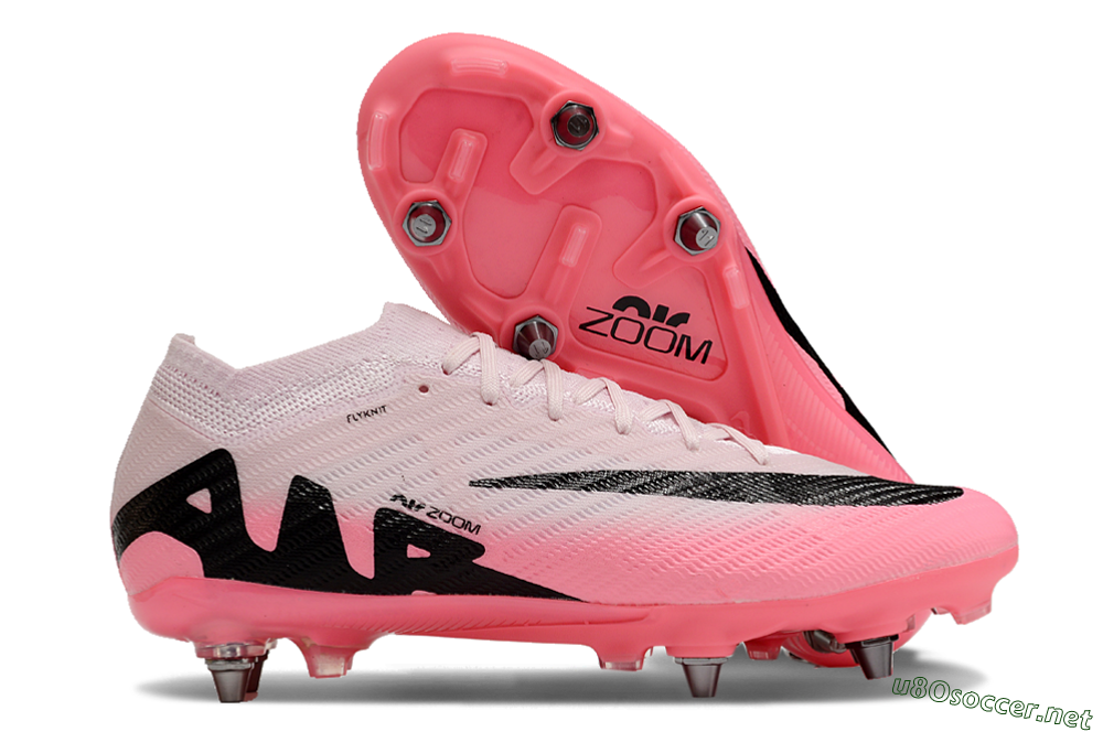 Men's Nike Air Zoom Mercurial Vapor 15 Elite SG Football Boots - Pink/Black 2