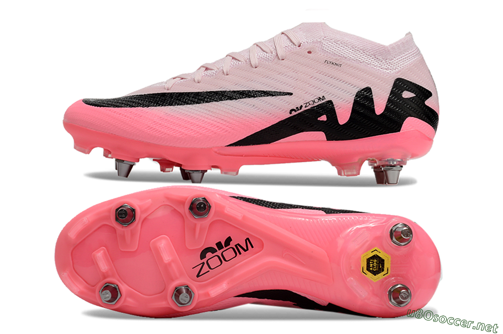 Men's Nike Air Zoom Mercurial Vapor 15 Elite SG Football Boots - Pink/Black 1