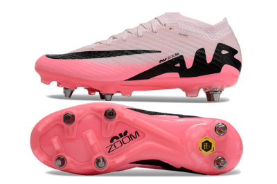 Men's Nike Air Zoom Mercurial Vapor 15 Elite SG Football Boots - Pink/Black