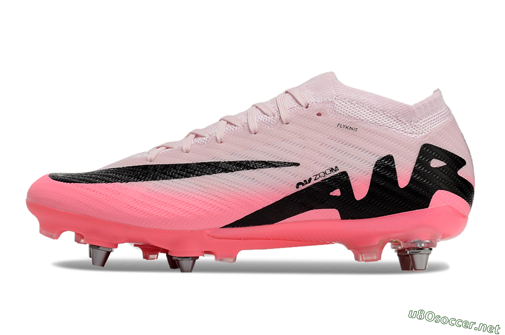 Men's Nike Air Zoom Mercurial Vapor 15 Elite SG Football Boots - Pink/Black 0