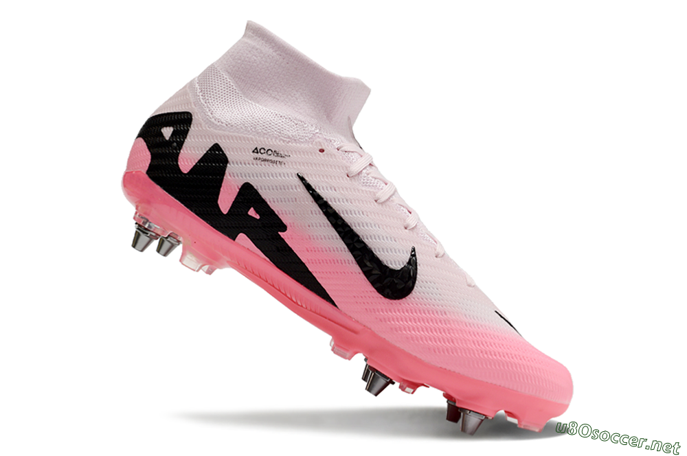 Men's Nike Air Zoom Mercurial Superfly 9 Elite SG Football Boots - Pink/Black 5