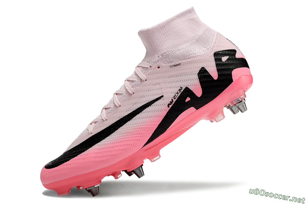 Men's Nike Air Zoom Mercurial Superfly 9 Elite SG Football Boots - Pink/Black 6