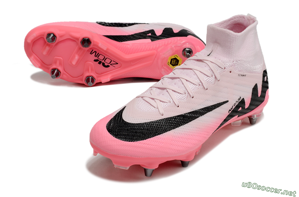 Men's Nike Air Zoom Mercurial Superfly 9 Elite SG Football Boots - Pink/Black 3