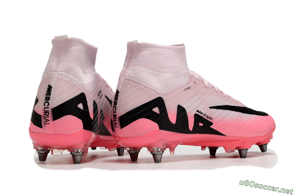 Men's Nike Air Zoom Mercurial Superfly 9 Elite SG Football Boots - Pink/Black 7