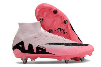 Men's Nike Air Zoom Mercurial Superfly 9 Elite SG Football Boots - Pink/Black