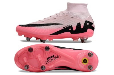 Men's Nike Air Zoom Mercurial Superfly 9 Elite SG Football Boots - Pink/Black