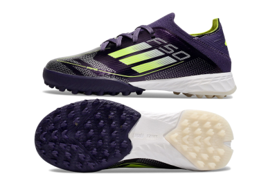 Kids Kids Adidas F50 Elite TF Football Shoes - Purple/Green/White