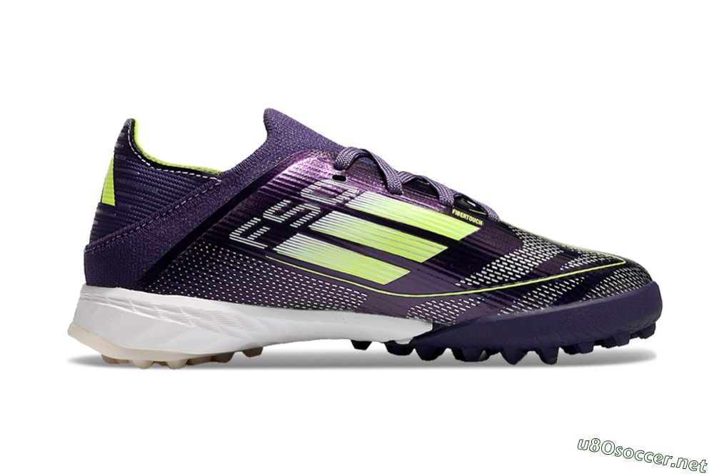 Kids Kids Adidas F50 Elite TF Football Shoes - Purple/Green/White 6