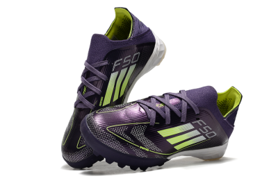 Kids Kids Adidas F50 Elite TF Football Shoes - Purple/Green/White