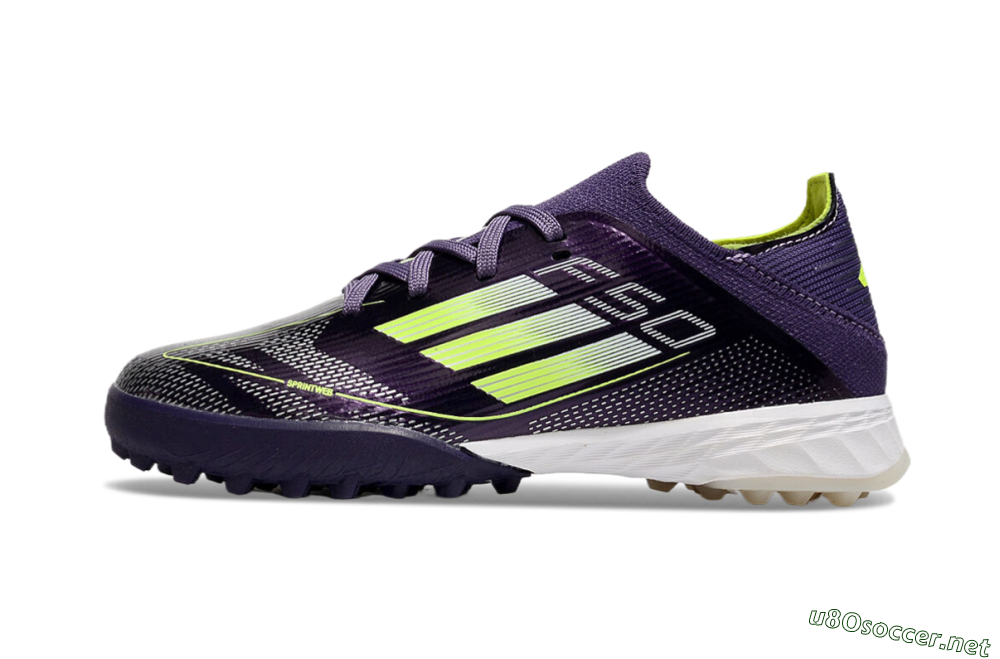 Kids Kids Adidas F50 Elite TF Football Shoes - Purple/Green/White 0