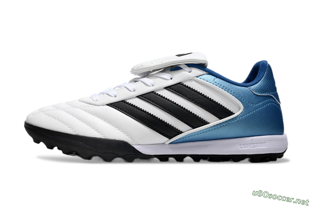 Men's Adidas Copa Gloro 2 TF Football Shoes - White/Black/Blue 0