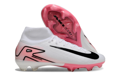 Men's Nike Air Zoom Mercurial Superfly10 Elite FG Football Boots - White/Pink/Black
