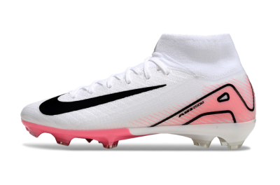 Men's Nike Air Zoom Mercurial Superfly10 Elite FG Football Boots - White/Pink/Black