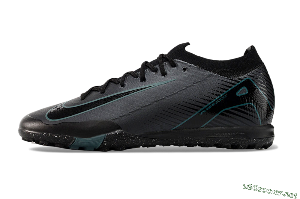 Women's Nike Air Zoom Mercurial Vapor 16 Elite TF Football Shoes - Grey/Black/Blue 0