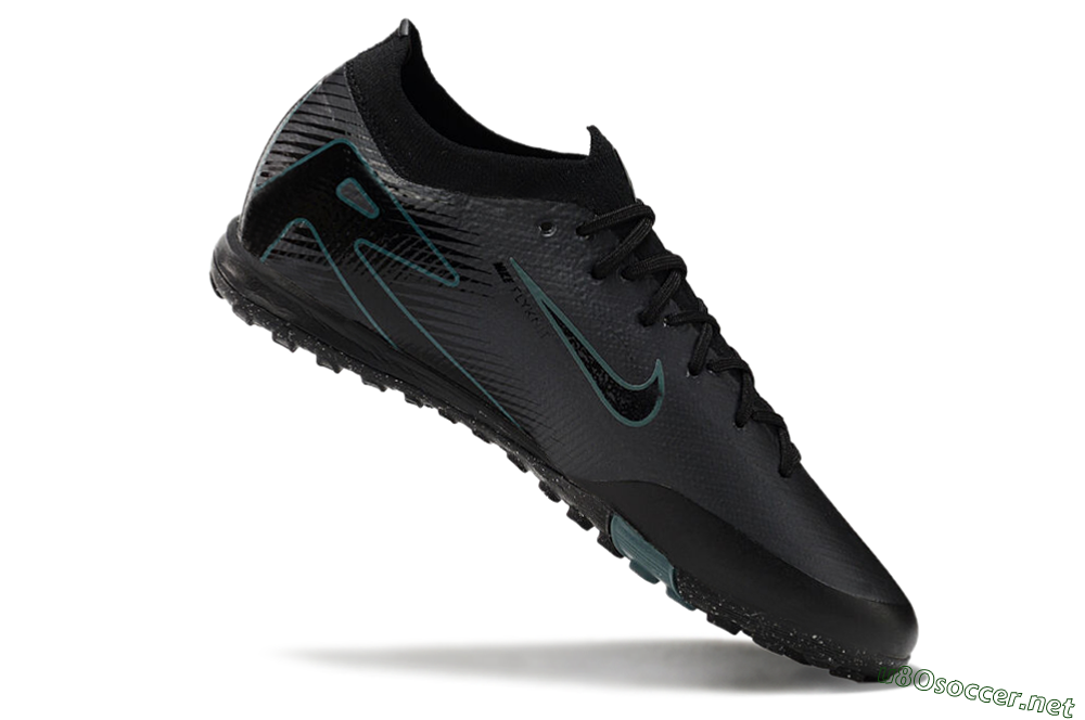 Women's Nike Air Zoom Mercurial Vapor 16 Elite TF Football Shoes - Grey/Black/Blue 4