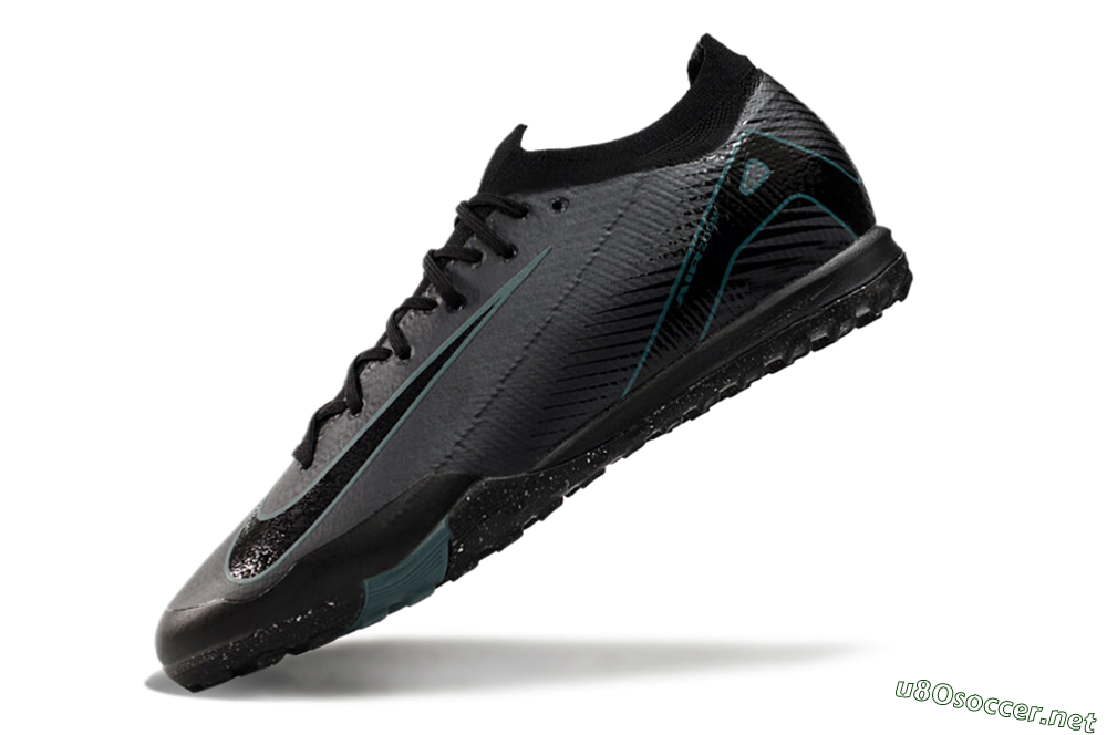 Women's Nike Air Zoom Mercurial Vapor 16 Elite TF Football Shoes - Grey/Black/Blue 5