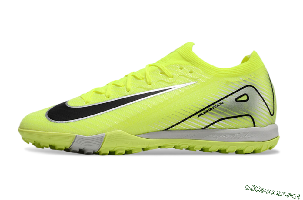 Men's Nike Air Zoom Mercurial Vapor 16 Elite TF Football Shoes - Yellow/Black/White 2