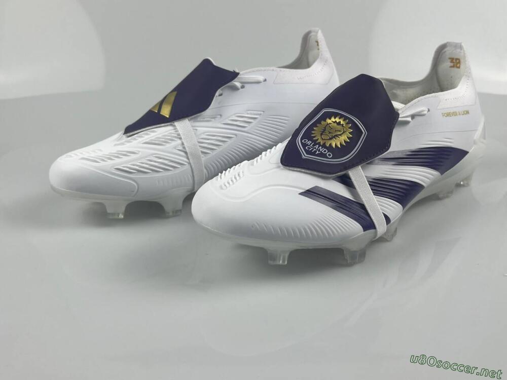 Men's Adidas Predator Elite Foldover Tongue FG Football Boots - White/Black/Gold