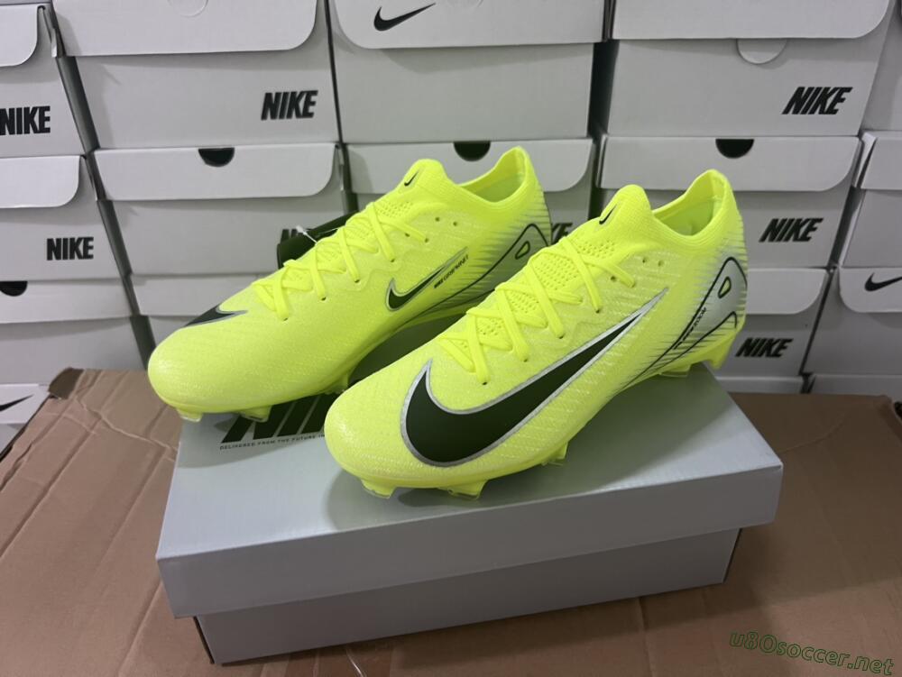Men's Nike Air Zoom Mercurial Vapor 16 Elite FG Football Boots - Yellow/Black/Silver/Grey