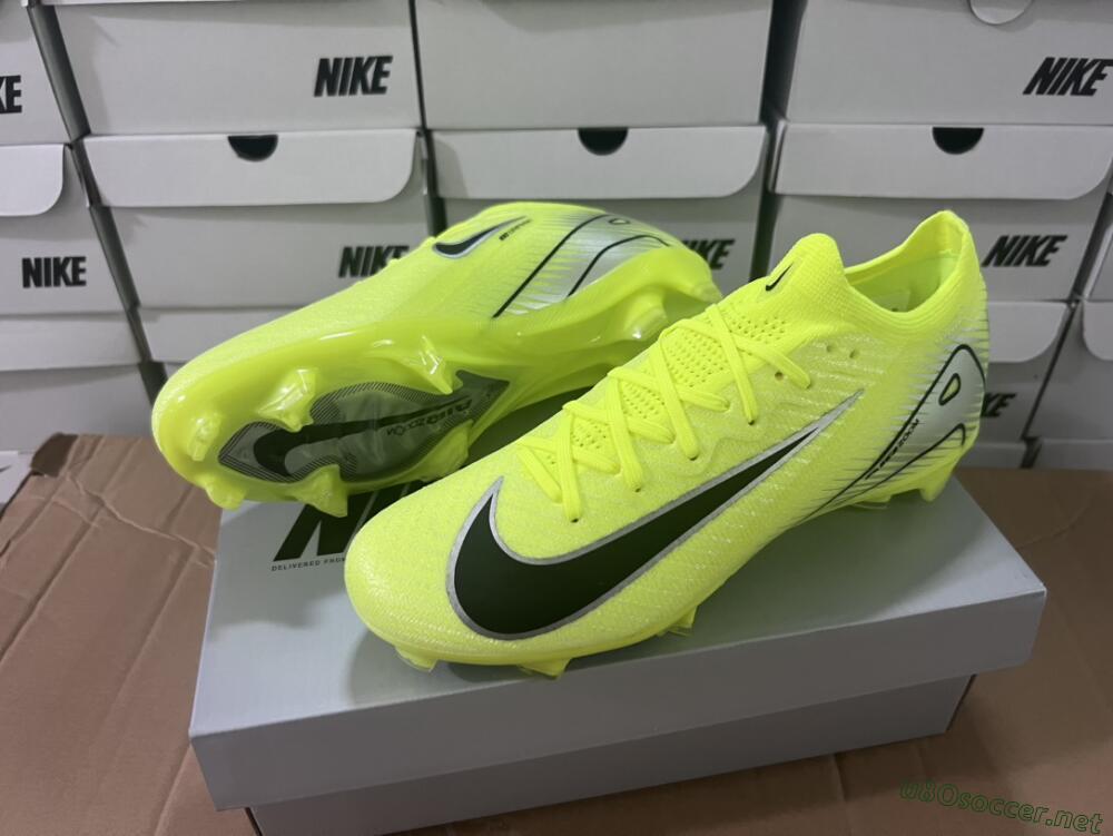 Men's Nike Air Zoom Mercurial Vapor 16 Elite FG Football Boots - Yellow/Black/Silver/Grey
