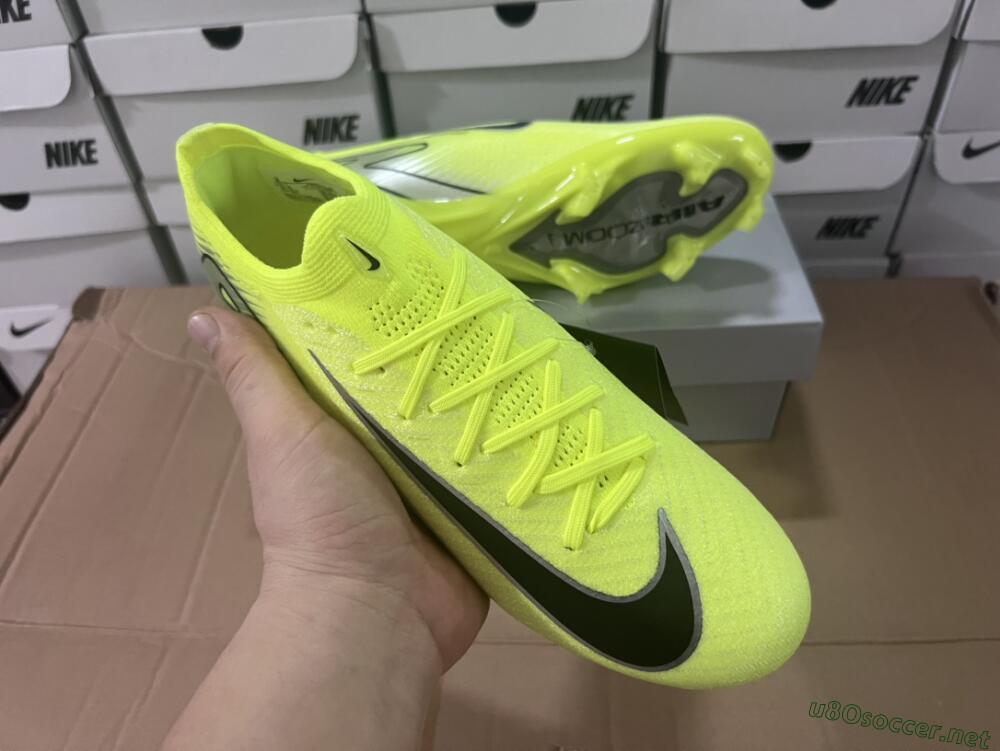 Men's Nike Air Zoom Mercurial Vapor 16 Elite FG Football Boots - Yellow/Black/Silver/Grey