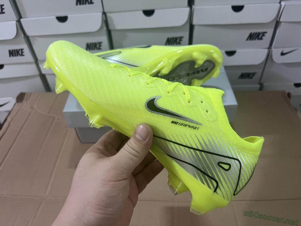 Men's Nike Air Zoom Mercurial Vapor 16 Elite FG Football Boots - Yellow/Black/Silver/Grey