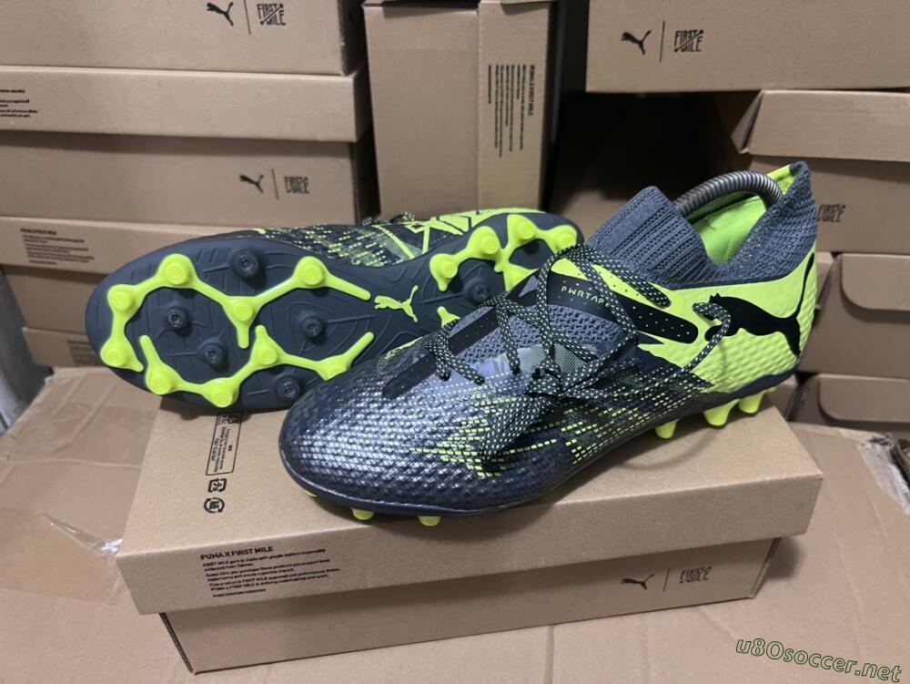 Men's Puma Future Ultimate MG Football Boots - Black/Yellow