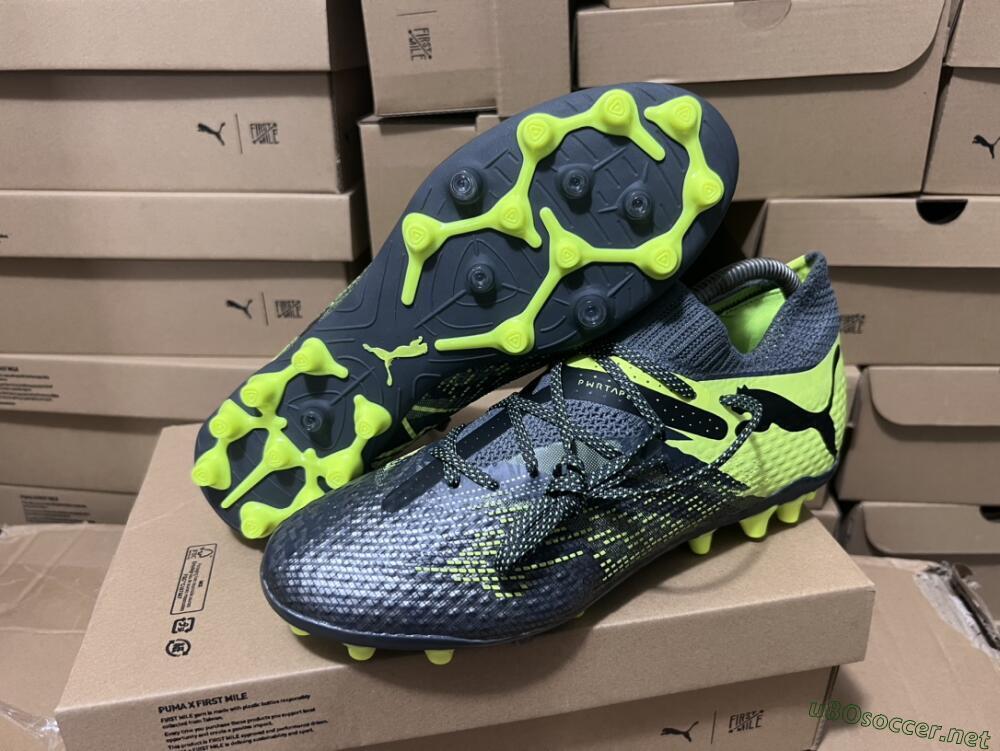 Men's Puma Future Ultimate MG Football Boots - Black/Yellow