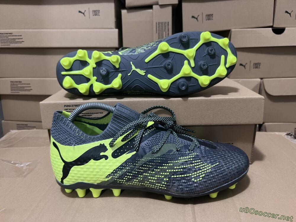 Men's Puma Future Ultimate MG Football Boots - Black/Yellow