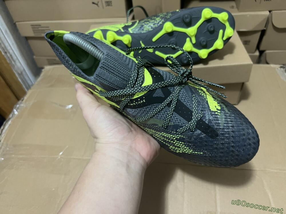 Men's Puma Future Ultimate MG Football Boots - Black/Yellow
