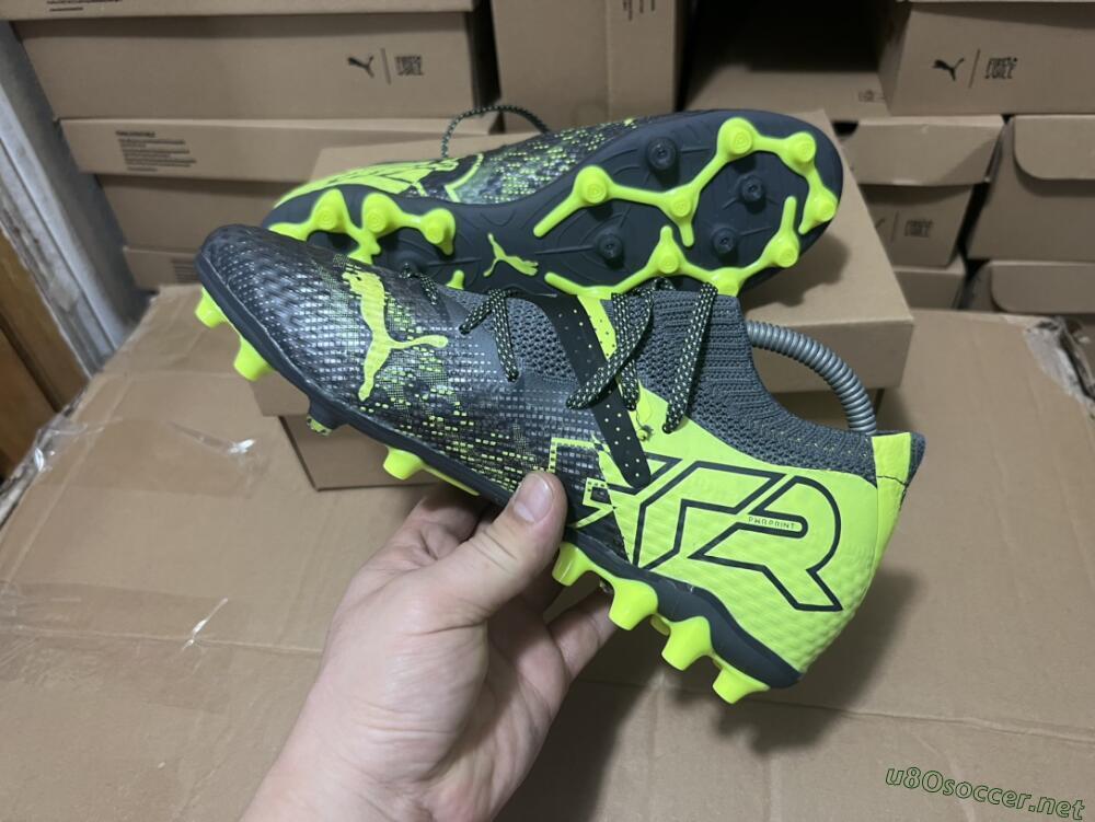 Men's Puma Future Ultimate MG Football Boots - Black/Yellow