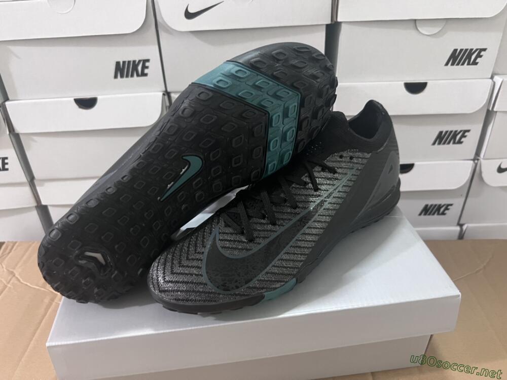 Unisex Nike Air Zoom Mercurial Vapor 16 Elite TF Football Shoes - Black/Blue/Grey