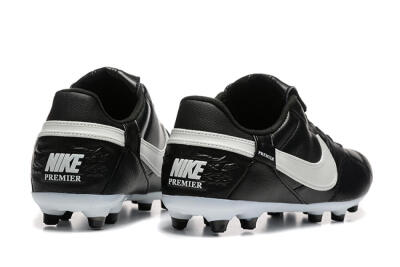 Men's Nike The Premier 3 FG Football Boots - Black/Beige/White