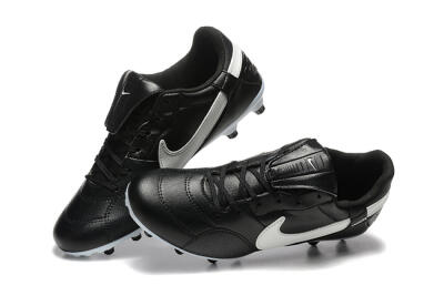 Men's Nike The Premier 3 FG Football Boots - Black/Beige/White