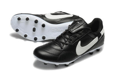 Men's Nike The Premier 3 FG Football Boots - Black/Beige/White