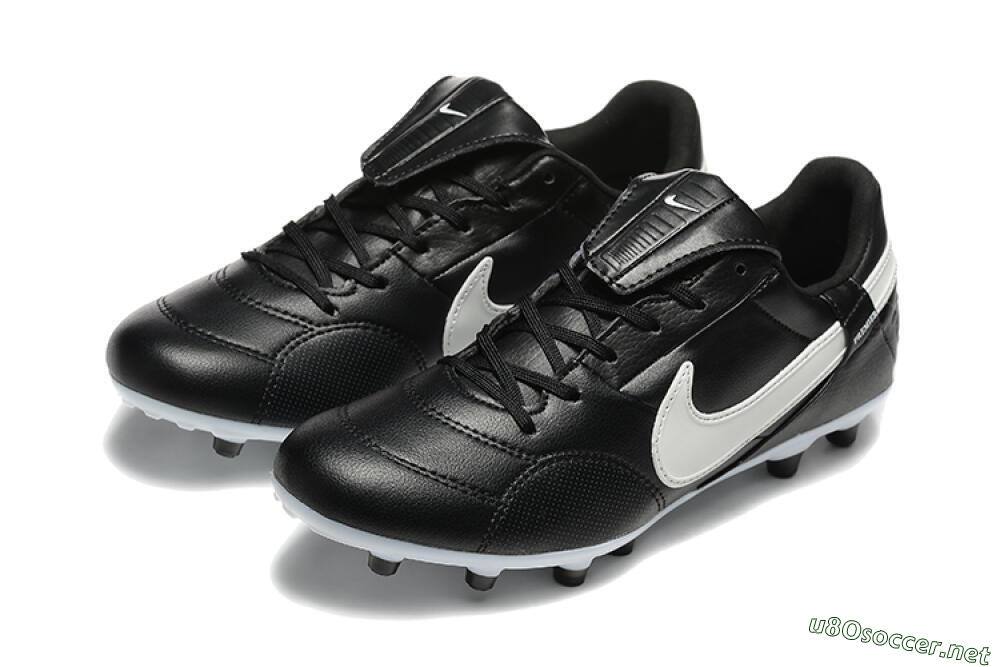 Men's Nike The Premier 3 FG Football Boots - Black/Beige/White 5