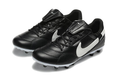 Men's Nike The Premier 3 FG Football Boots - Black/Beige/White