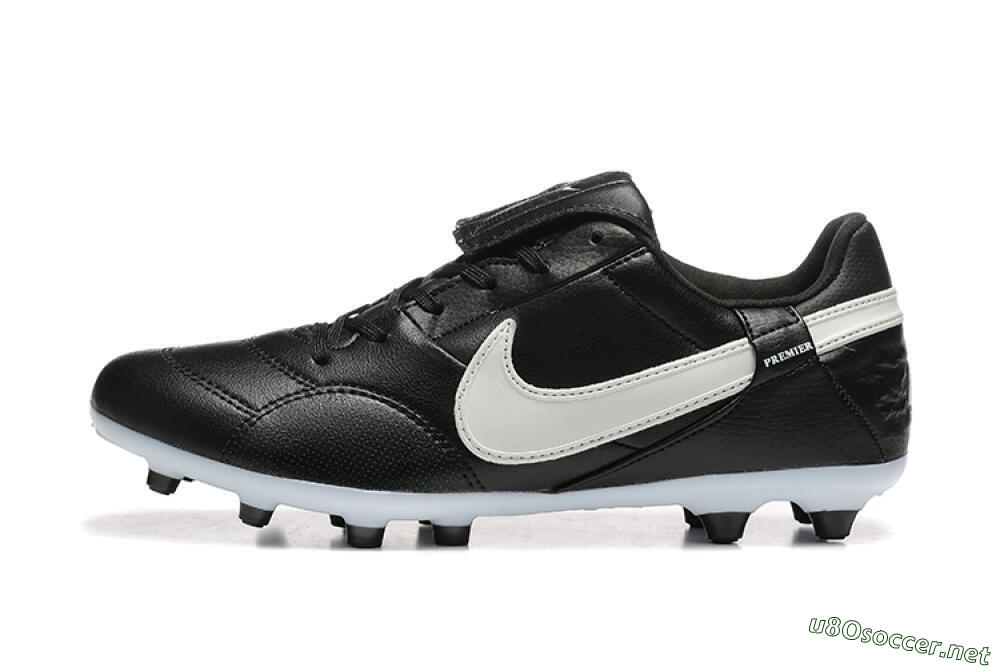 Men's Nike The Premier 3 FG Football Boots - Black/Beige/White 0