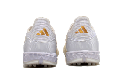 Unisex Adidas F50 Elite TF Football Shoes - White/Gold