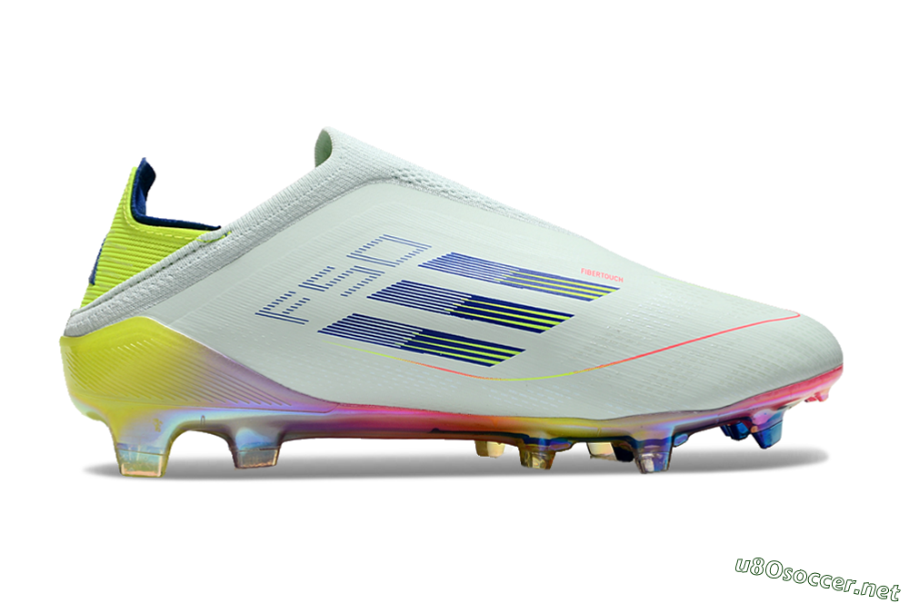 Unisex Adidas F50 Elite Laceless FG Football Boots - Jade/Blue/Yellow 6