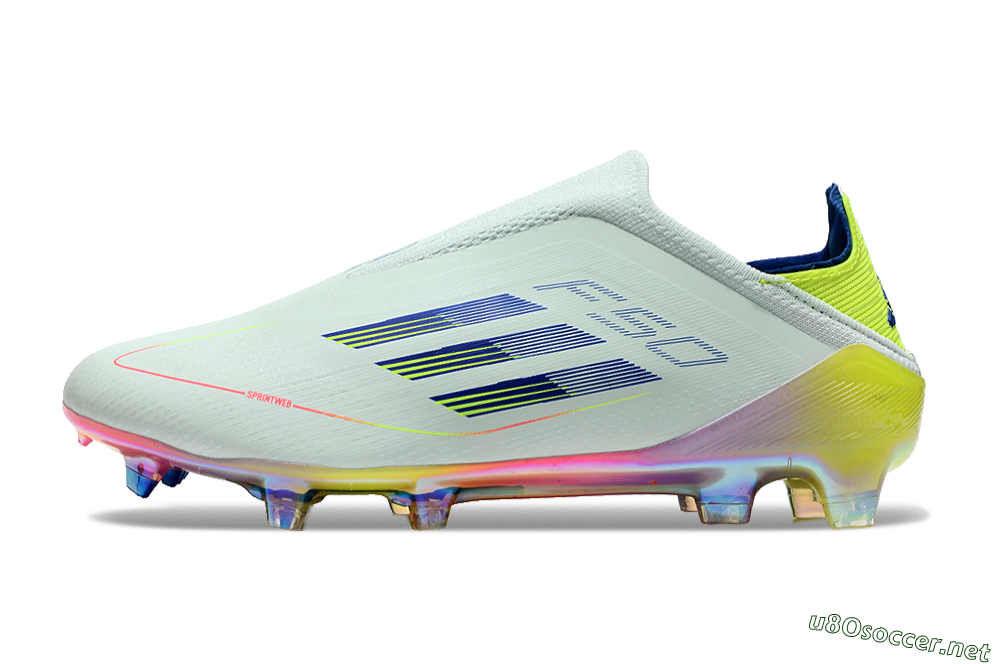 Unisex Adidas F50 Elite Laceless FG Football Boots - Jade/Blue/Yellow 0