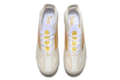 Unisex Adidas F50 Elite FG Football Boots - White/Gold