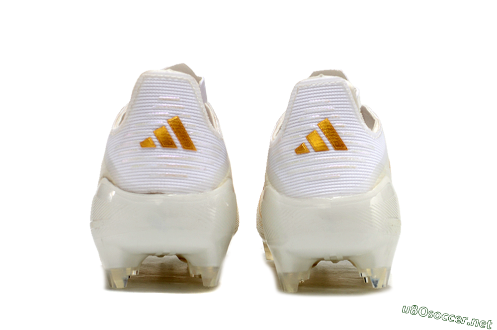 Unisex Adidas F50 Elite FG Football Boots - White/Gold 5