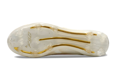 Unisex Adidas F50 Elite Laceless FG Football Boots - White/Gold