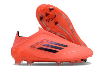 Unisex Adidas F50 Elite Laceless FG Football Boots - Red/Blue/Silver