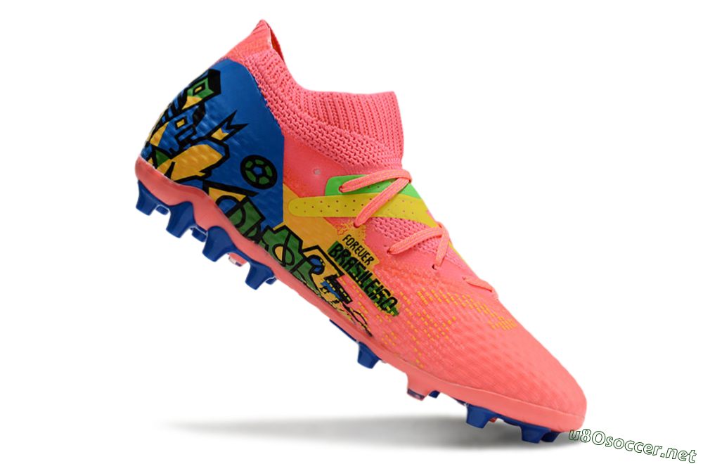 Men's Puma Future Ultimate MG Football Boots - Red/Blue/Yellow/Green 4