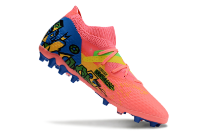 Men's Puma Future Ultimate MG Football Boots - Red/Blue/Yellow/Green