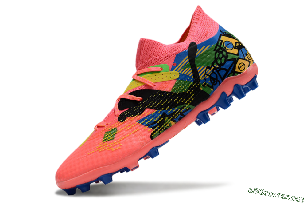 Men's Puma Future Ultimate MG Football Boots - Red/Blue/Yellow/Green 5