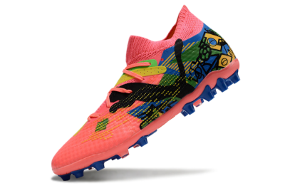 Men's Puma Future Ultimate MG Football Boots - Red/Blue/Yellow/Green