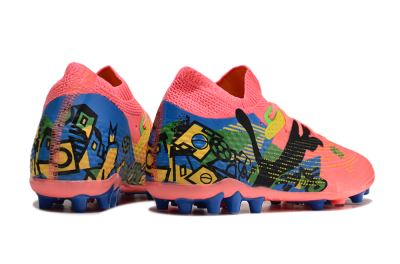 Men's Puma Future Ultimate MG Football Boots - Red/Blue/Yellow/Green